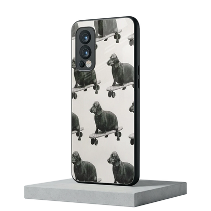 Pup Skater oneplus nord 2 mobile cover | shockproof glass phone case