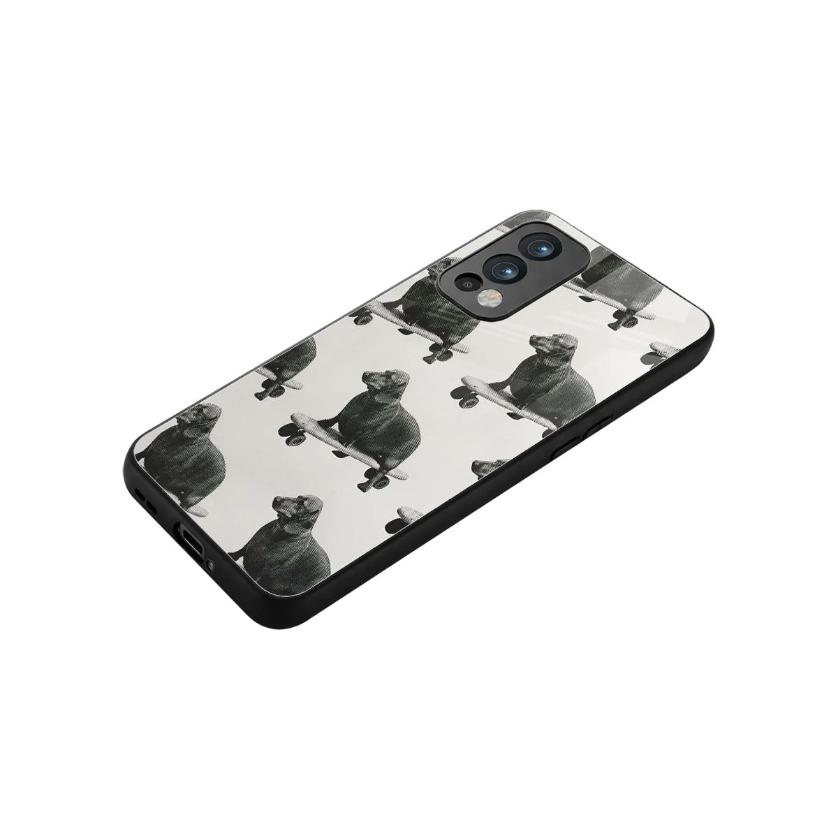 Pup Skater stylish phone case for oneplus nord 2 | glossy glass and slim fit