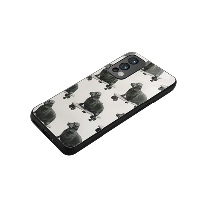 Pup Skater stylish phone case for oneplus nord 2 | glossy glass and slim fit