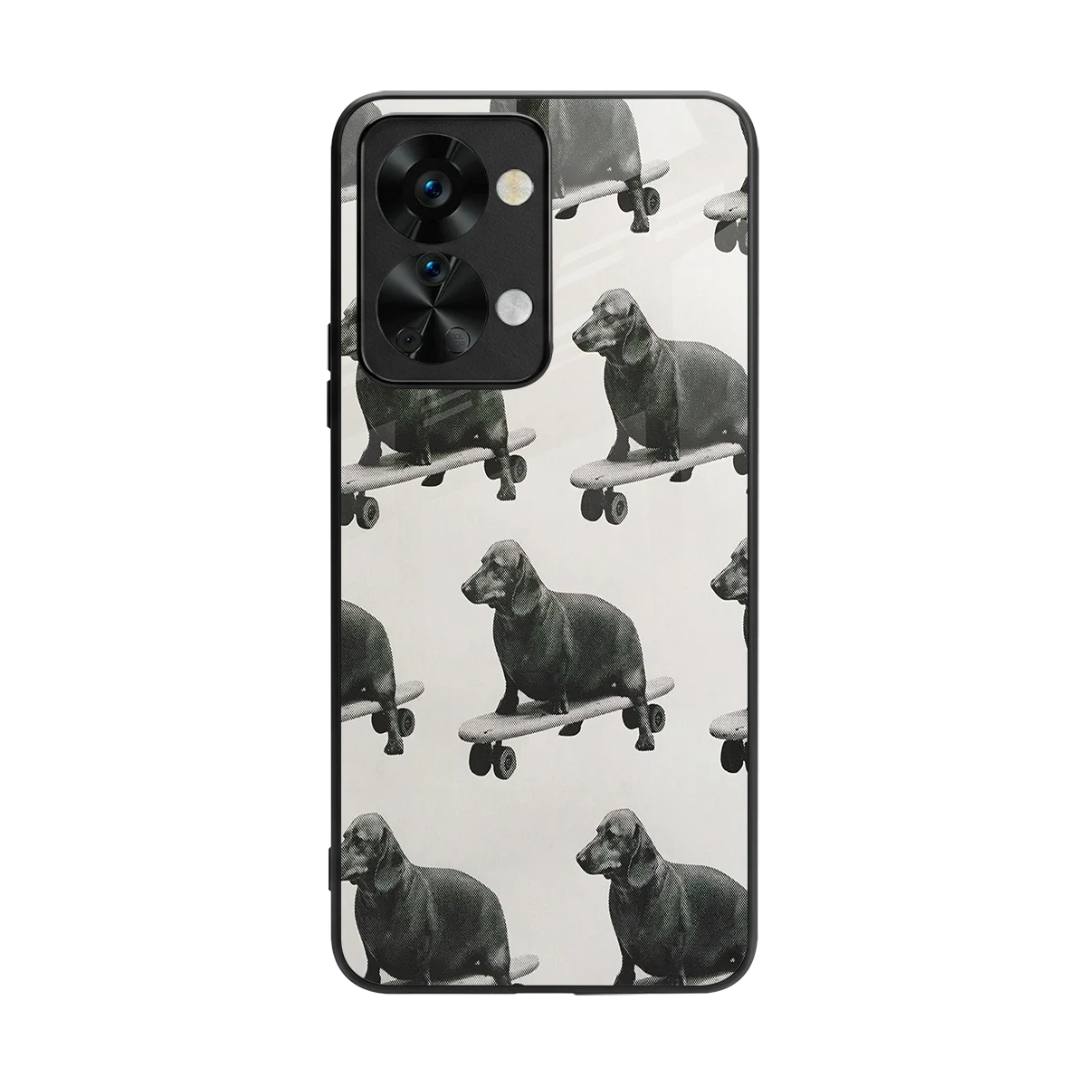 Pup Skater back phone cover | glass case for oneplus nord 2t