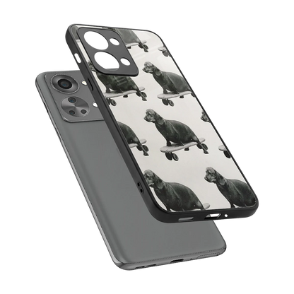 Pup Skater sleek oneplus nord 2t cover with tempered glass back and TPU edges