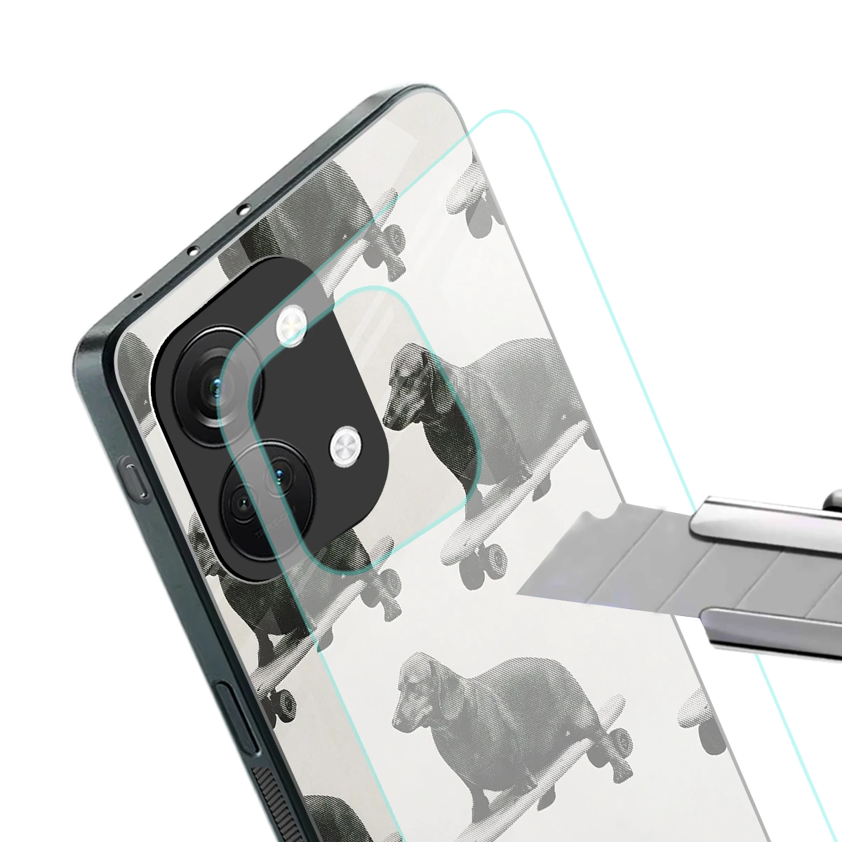 Pup Skater stylish phone case for oneplus nord 3 | glossy glass and slim fit