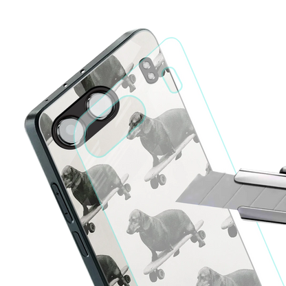 Pup Skater stylish phone case for oneplus nord 4 | glossy glass and slim fit