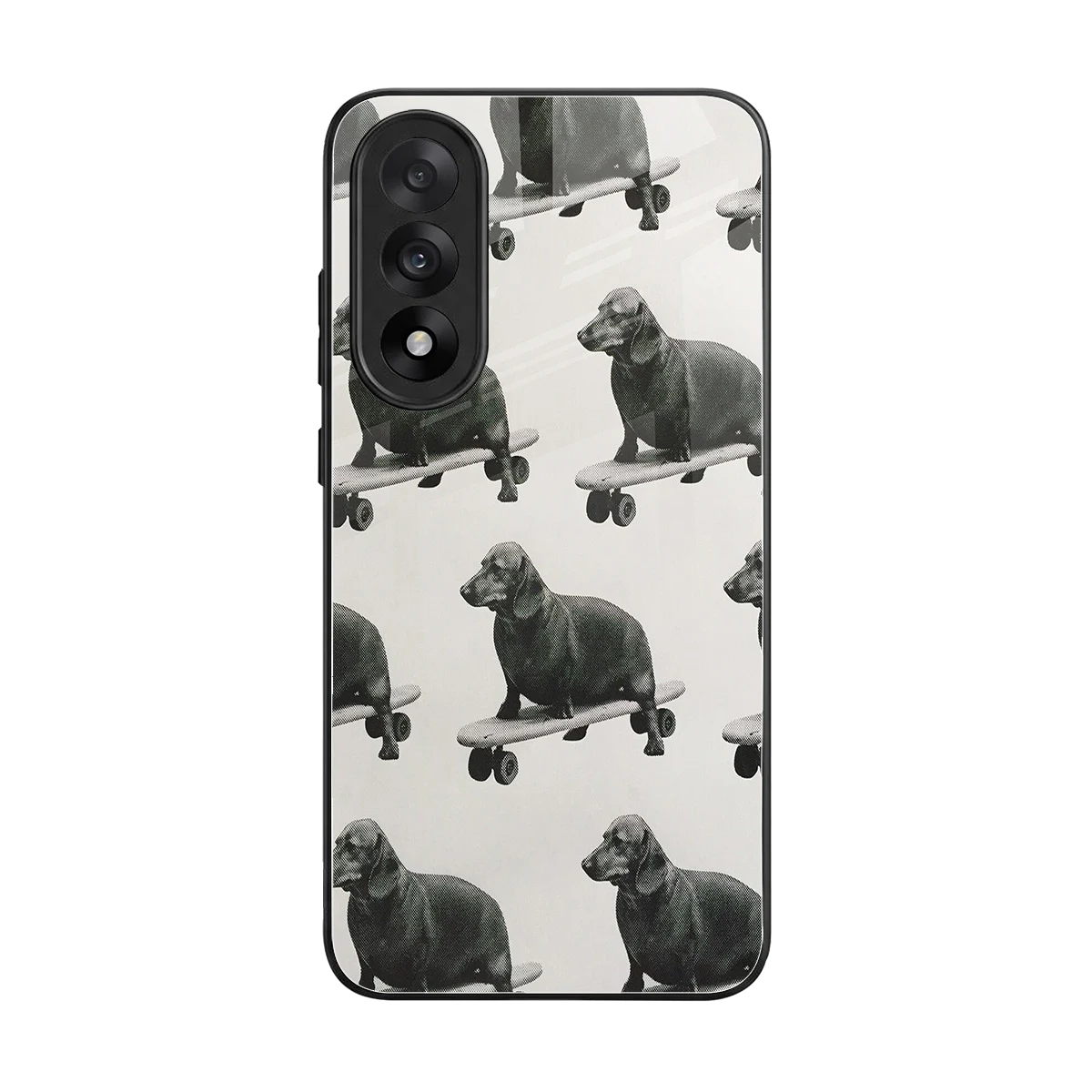 Pup Skater back phone cover | glass case for oneplus nord 5