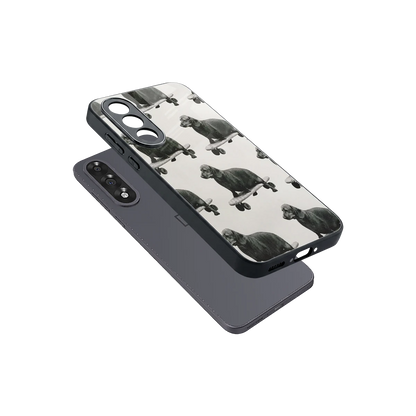 Pup Skater sleek oneplus nord 5 cover with tempered glass back and TPU edges