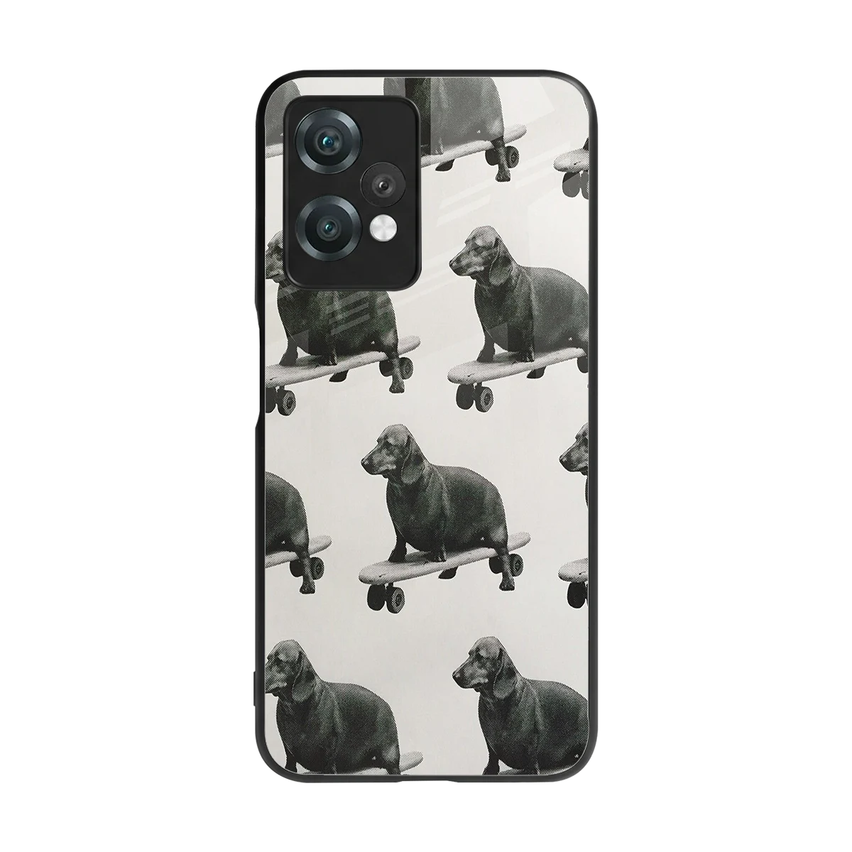 Pup Skater back phone cover | glass case for oneplus nord ce 2 lite