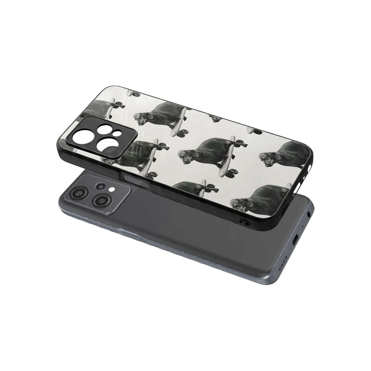 Pup Skater sleek oneplus nord ce 2 lite cover with tempered glass back and TPU edges