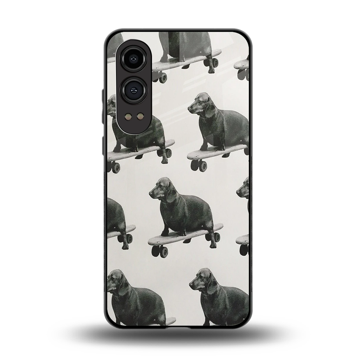 Pup Skater back phone cover | glass case for oneplus nord ce 4 lite