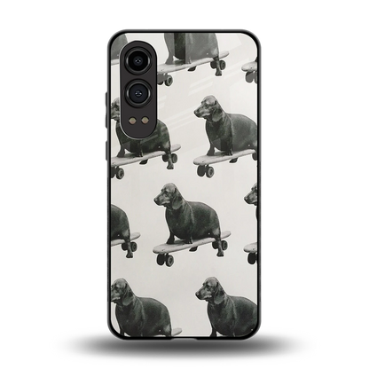 Pup Skater back phone cover | glass case for oneplus nord ce 4 lite