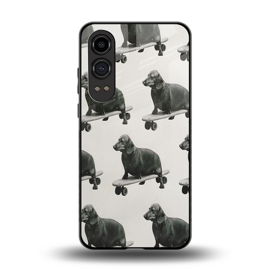 Pup Skater back phone cover | glass case for oneplus nord ce 4 lite