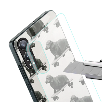 Pup Skater stylish phone case for oneplus nord ce 4 lite | glossy glass and slim fit
