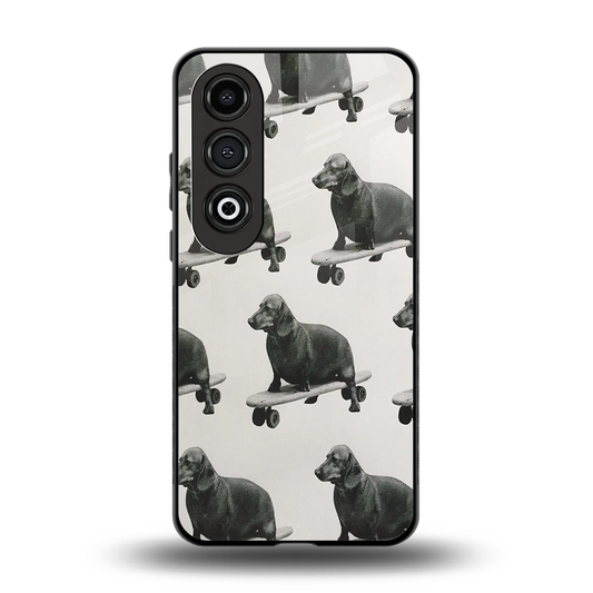 Pup Skater back phone cover | glass case for oneplus nord ce 4