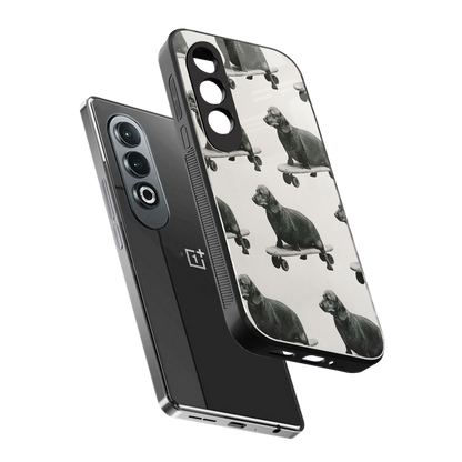 Pup Skater sleek oneplus nord ce 4 cover with tempered glass back and TPU edges