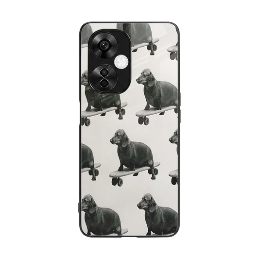 Pup Skater back phone cover | glass case for oneplus nord ce 3 lite