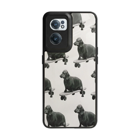 Pup Skater back phone cover | glass case for oneplus nord ce 2