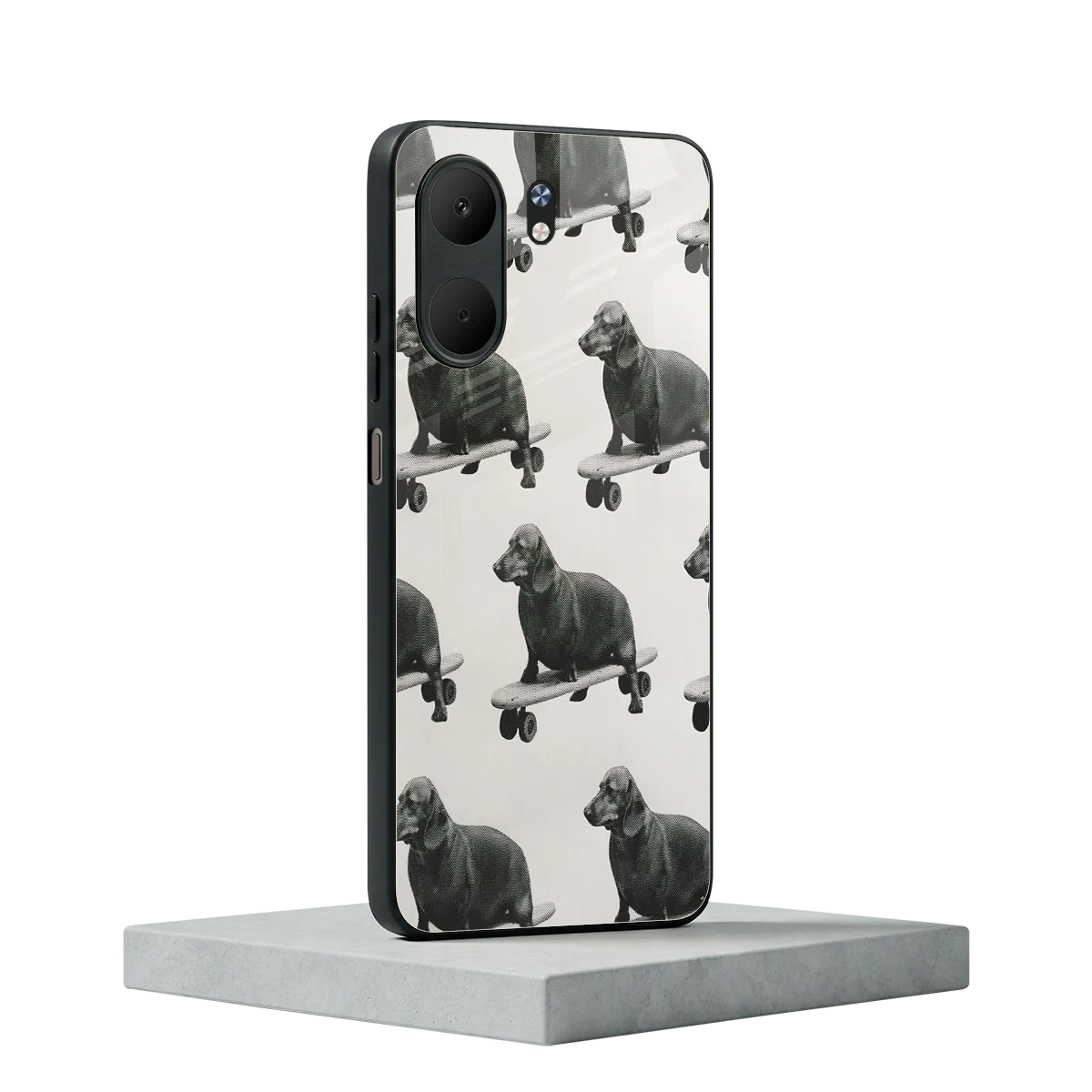 Pup Skater oppo a5x 5g mobile cover | shockproof glass phone case