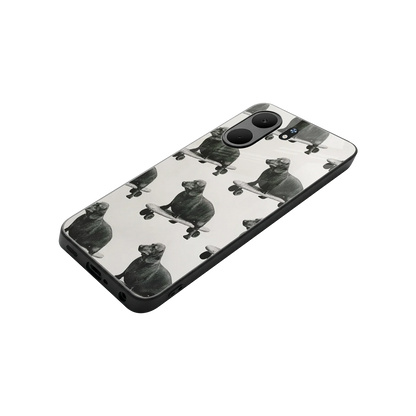 Pup Skater stylish phone case for oppo a5x 5g | glossy glass and slim fit