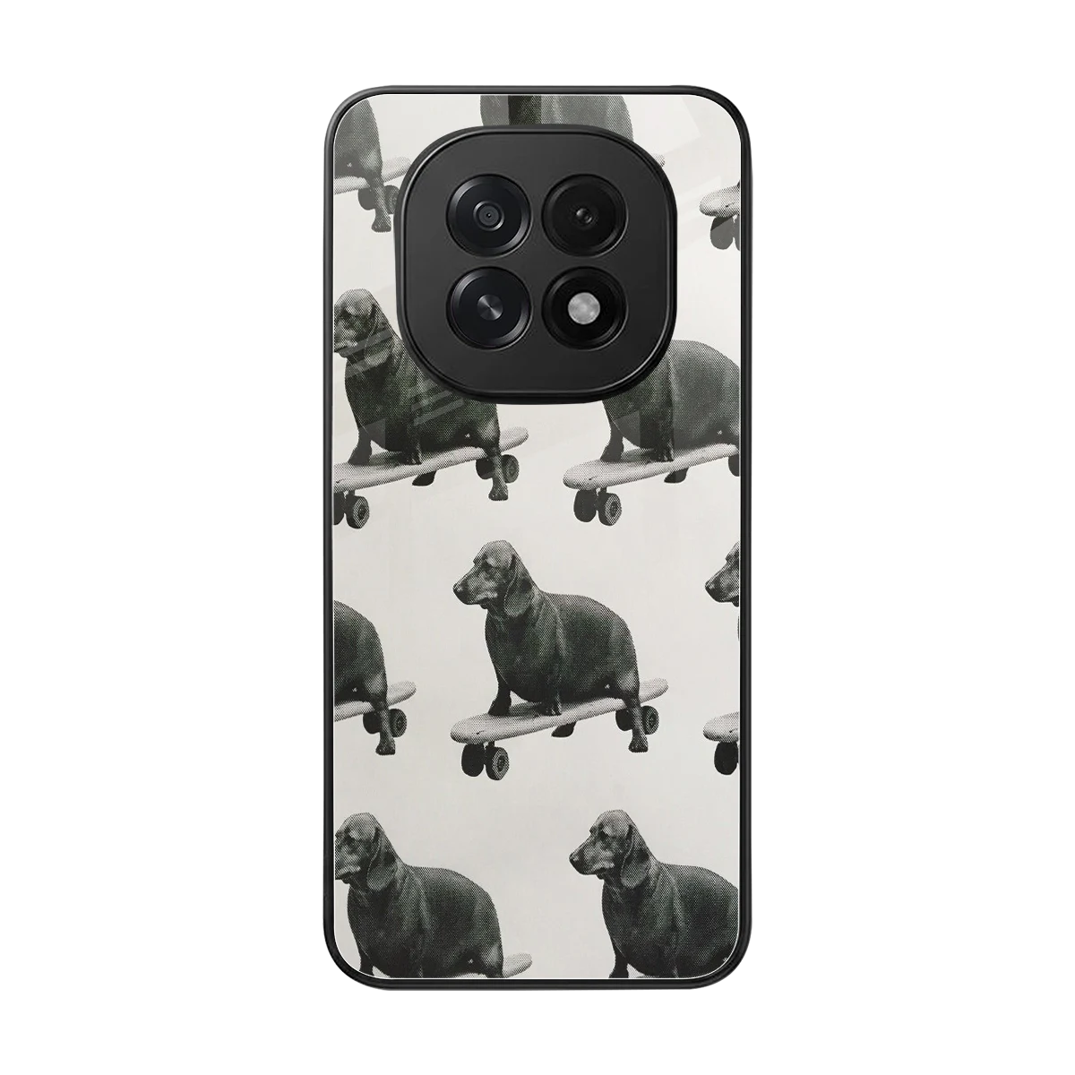 Pup Skater back phone cover | glass case for oppo f29 5g
