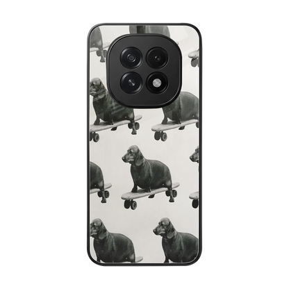Pup Skater back phone cover | glass case for oppo f29 5g