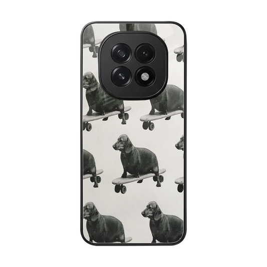 Pup Skater back phone cover | glass case for oppo f29 5g