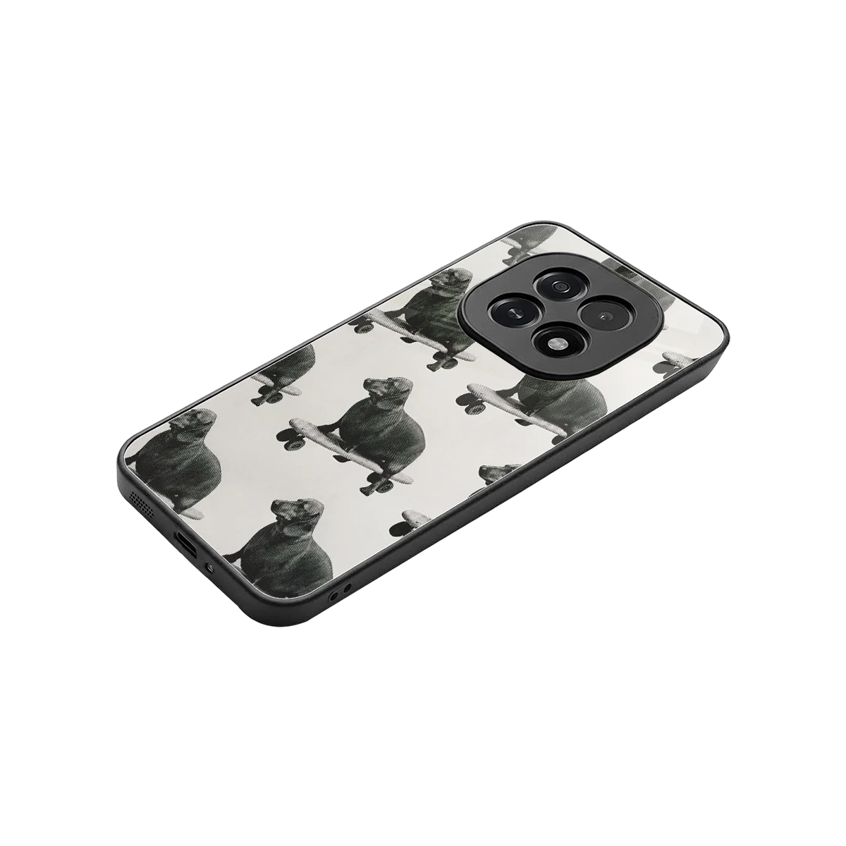 Pup Skater stylish phone case for oppo f29 5g | glossy glass and slim fit