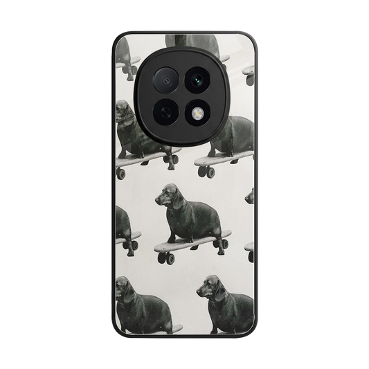 Pup Skater back phone cover | glass case for oppo f29 pro 5g