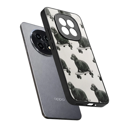 Pup Skater sleek oppo f29 pro 5g cover with tempered glass back and TPU edges