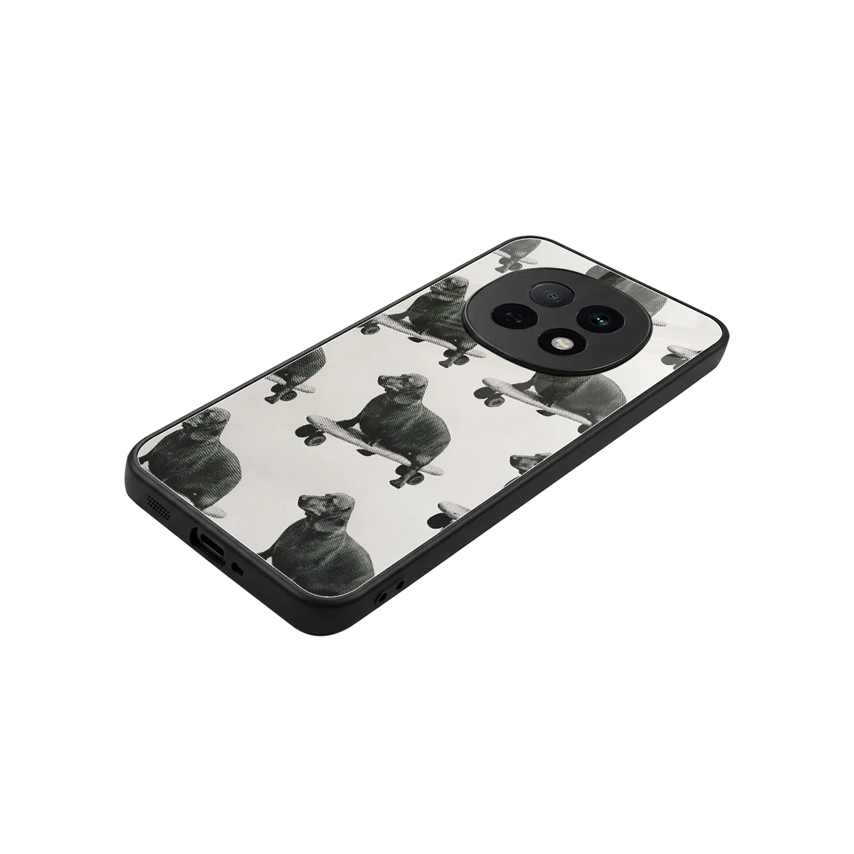 Pup Skater stylish phone case for oppo f29 pro 5g | glossy glass and slim fit