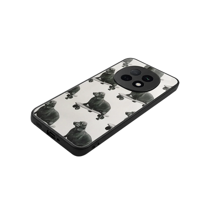 Pup Skater stylish phone case for oppo f29 pro 5g | glossy glass and slim fit
