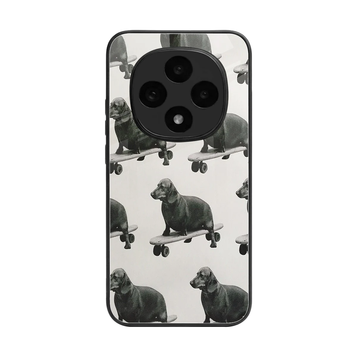 Pup Skater back phone cover | glass case for oppo f31 pro 5g