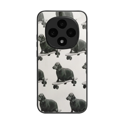Pup Skater back phone cover | glass case for oppo f31 pro 5g
