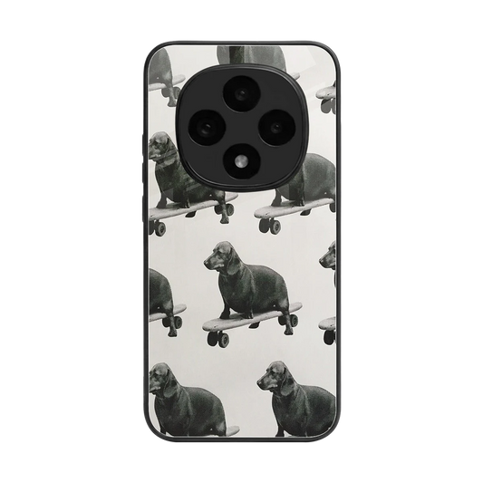 Pup Skater back phone cover | glass case for oppo f31 pro 5g