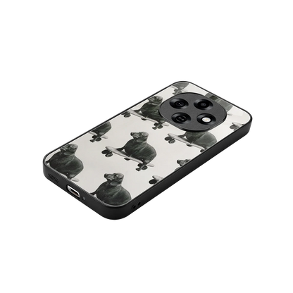 Pup Skater stylish phone case for oppo f31 pro 5g | glossy glass and slim fit