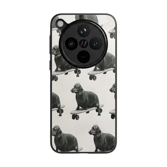 Pup Skater back phone cover | glass case for oppo find x8
