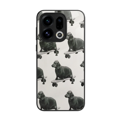 Pup Skater back phone cover | glass case for oppo find x9
