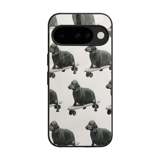 Pup Skater back phone cover | glass case for google pixel 10