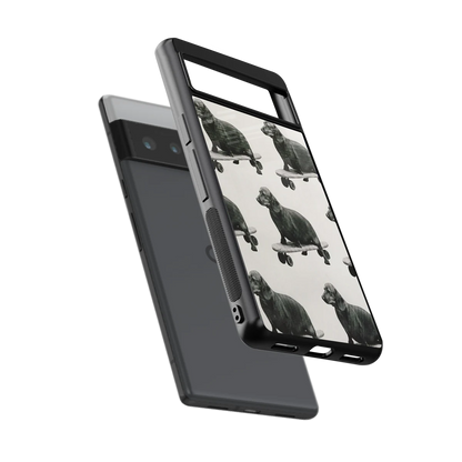 Pup Skater sleek google pixel 6 pro cover with tempered glass back and TPU edges