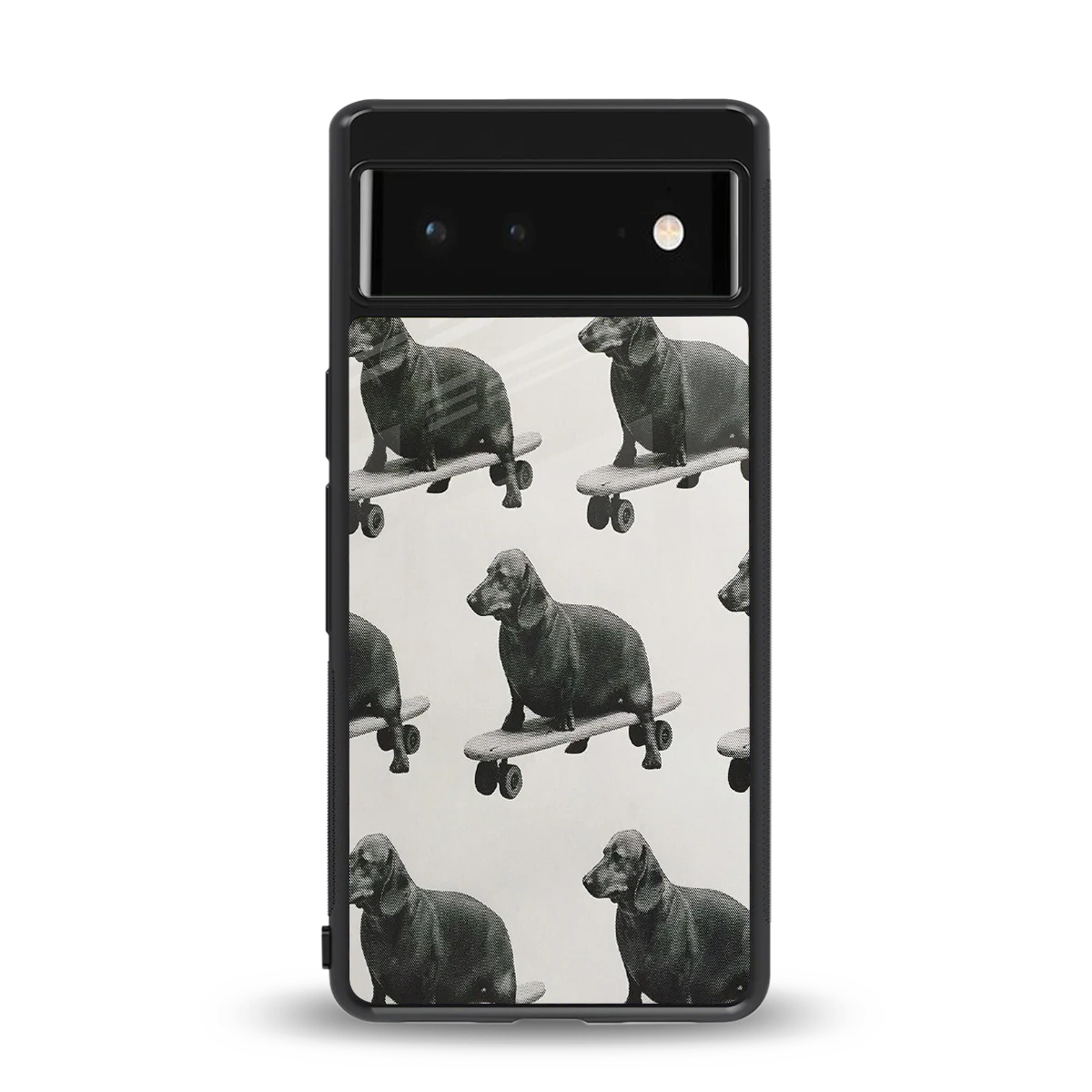 Pup Skater back phone cover | glass case for google pixel 6