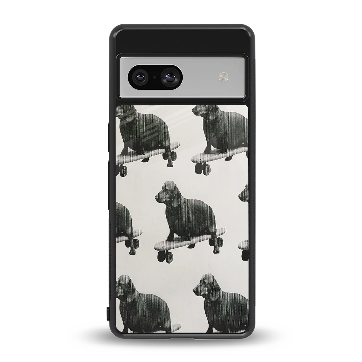Pup Skater back phone cover | glass case for google pixel 7