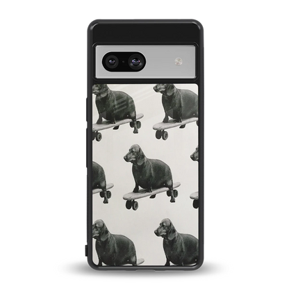 Pup Skater back phone cover | glass case for google pixel 7