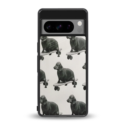 Pup Skater back phone cover | glass case for google pixel 8 pro