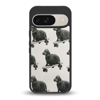 Pup Skater back phone cover | glass case for google pixel 9