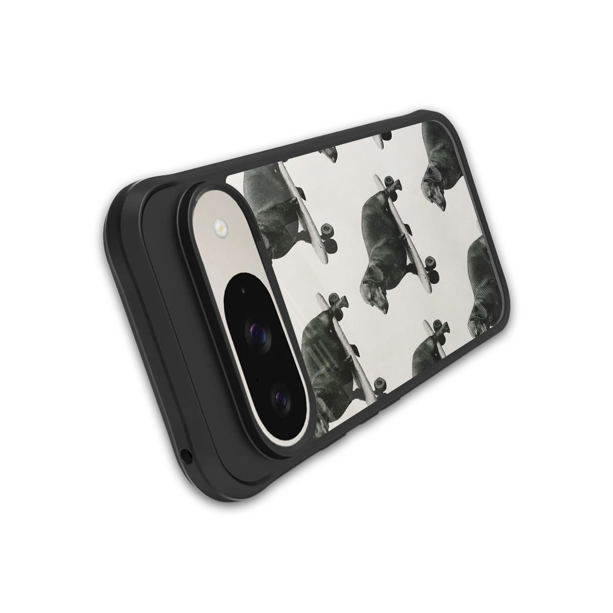 Pup Skater stylish phone case for google pixel 9 | glossy glass and slim fit