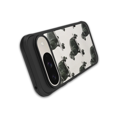 Pup Skater stylish phone case for google pixel 9 | glossy glass and slim fit
