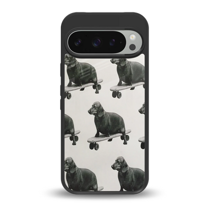 Pup Skater back phone cover | glass case for google pixel 9 pro