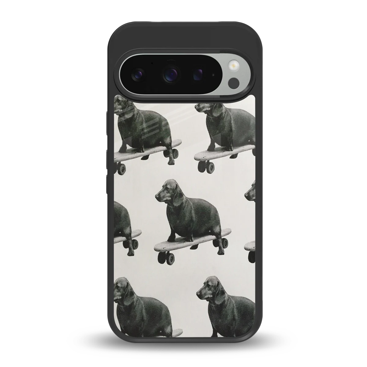 Pup Skater back phone cover | glass case for google pixel 9 pro xl