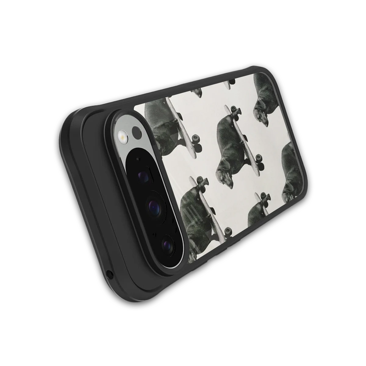 Pup Skater stylish phone case for google pixel 9 pro xl | glossy glass and slim fit