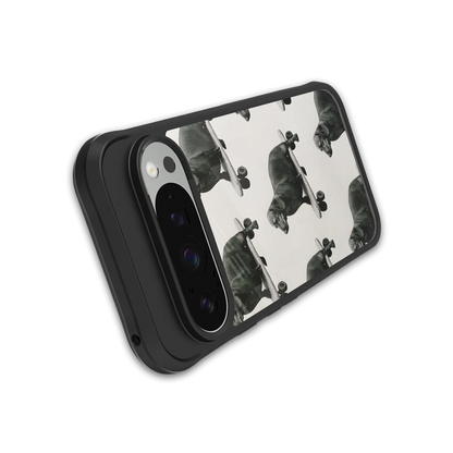 Pup Skater stylish phone case for google pixel 9 pro xl | glossy glass and slim fit