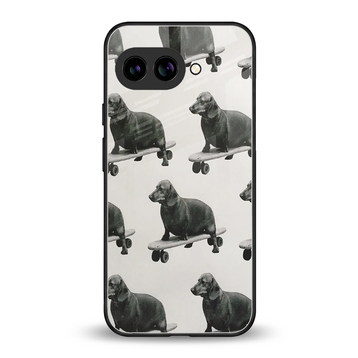Pup Skater back phone cover | glass case for google pixel 10a
