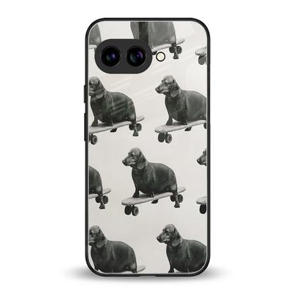 Pup Skater back phone cover | glass case for google pixel 10a